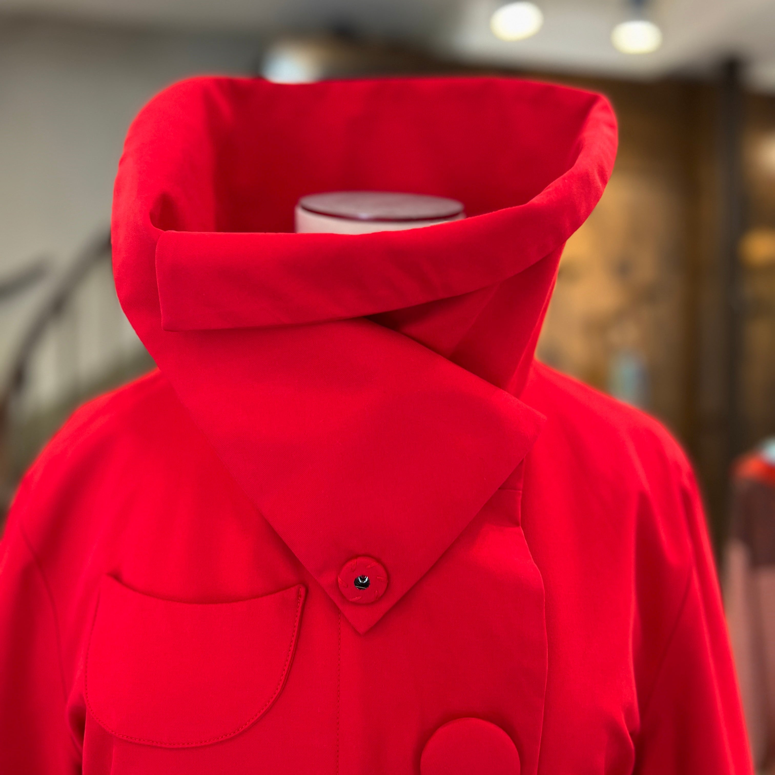 Il cappotto impermeabile elegante urbano rosso Riding