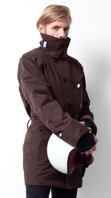 Il cappotto impermeabile uomo Mermoz Adventure cioccolato 