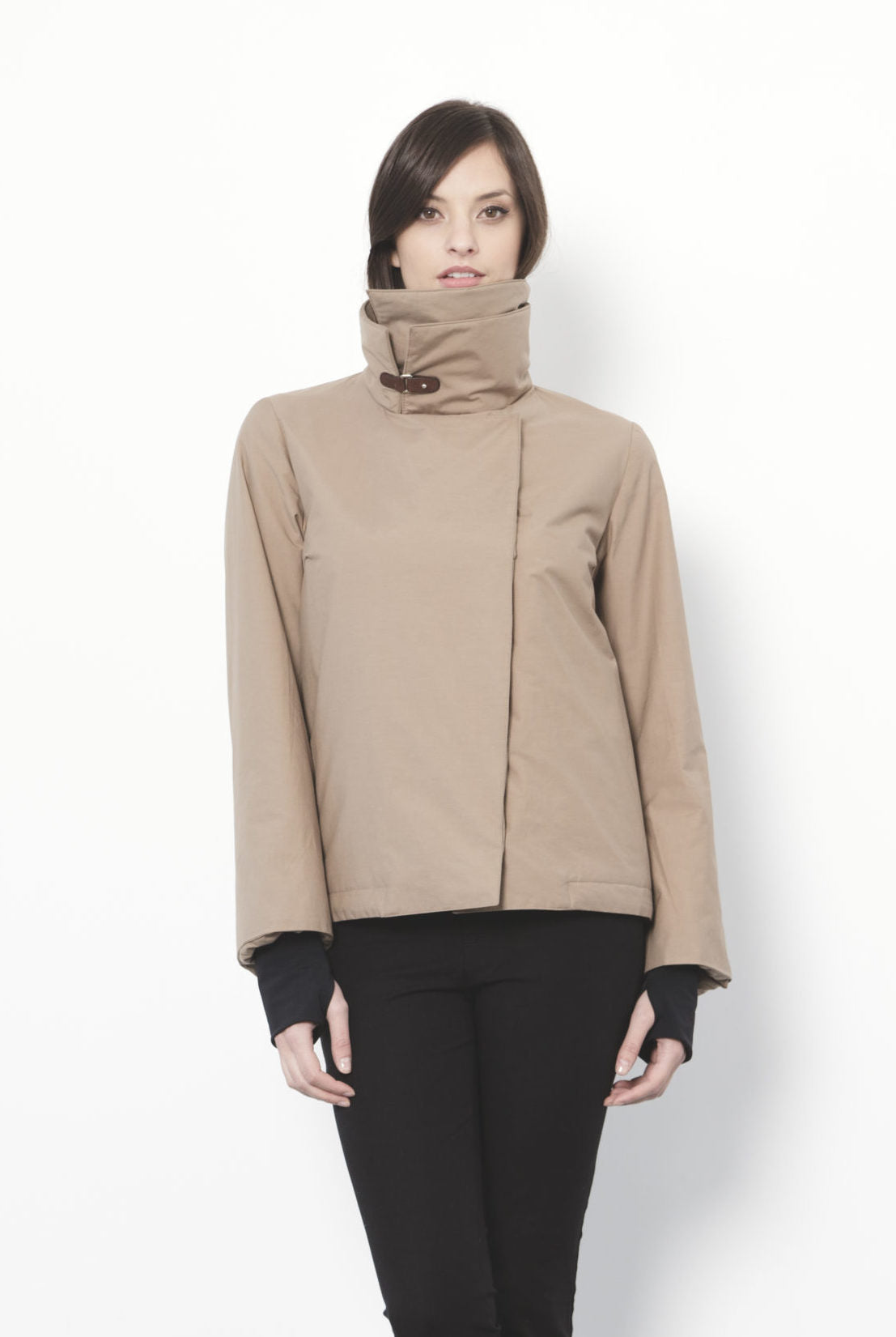 La giacca chic impermeabile imbottita beige Kate