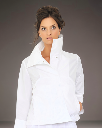 La giacca estiva in cotone bianca Audrey&