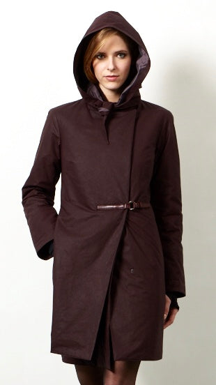 Il cappotto elegante invernale impermeabile bordeaux Proud