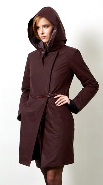 Il cappotto elegante invernale impermeabile bordeaux Proud