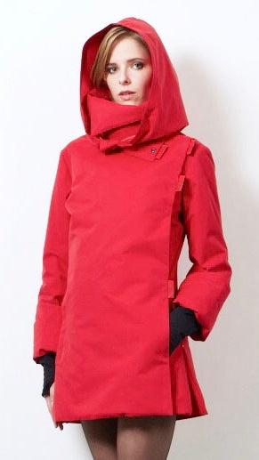 La giacca impermeabile Twiggy rosso F1