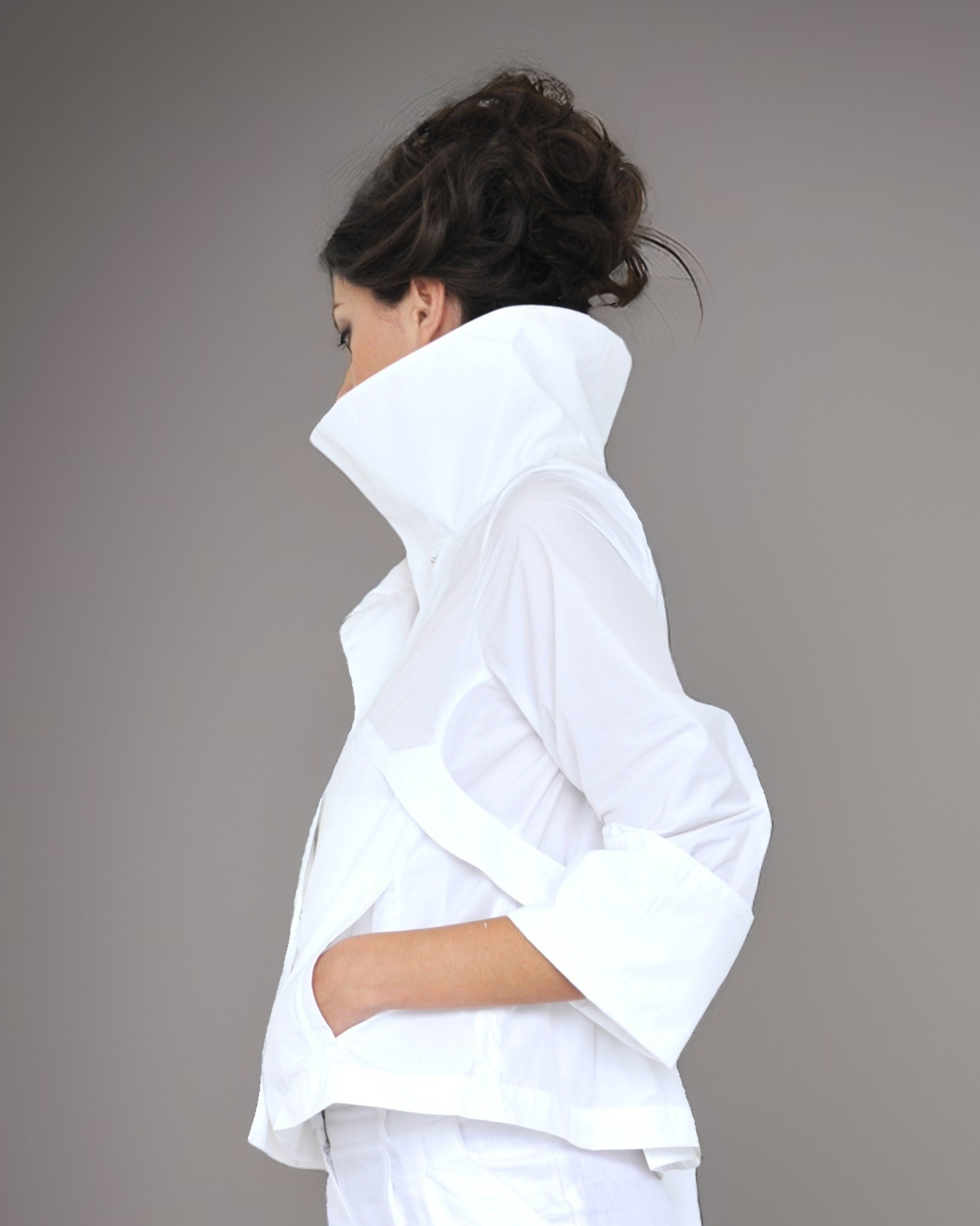 La giacca estiva in cotone bianca Audrey&