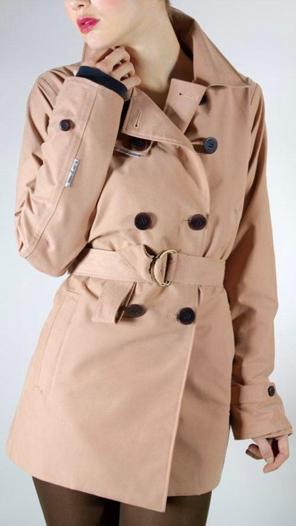 ADRIENNE WARM TAUPE TRENCH COAT - Urbahia